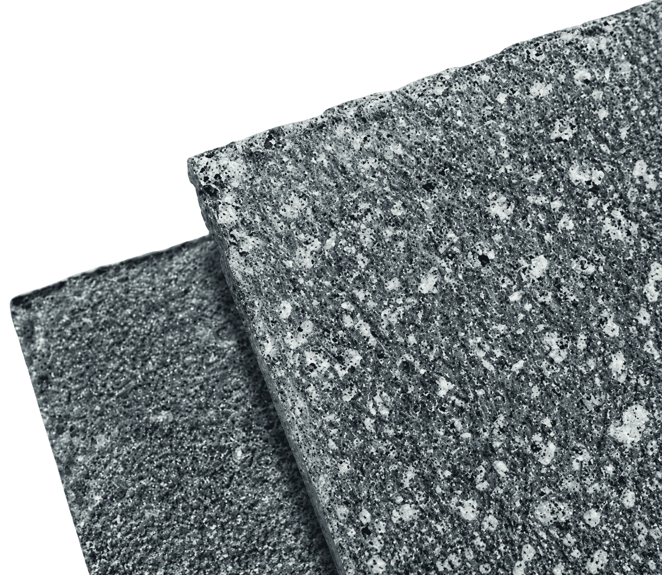 Bush hammer facade coating detail